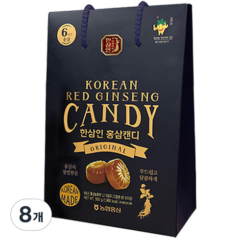 한삼인 홍삼캔디, 500g, 8개