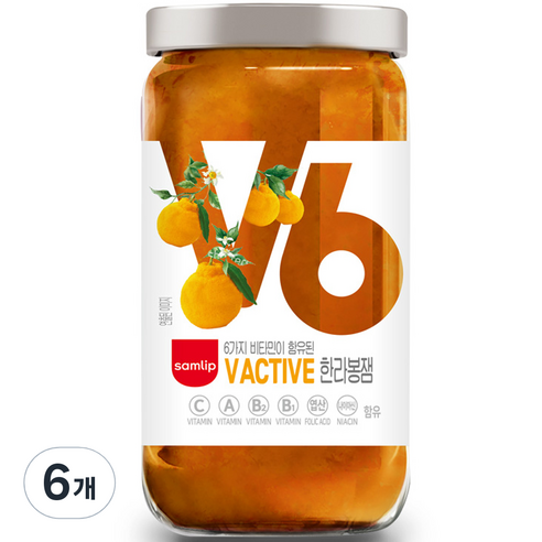 삼립 V Active 한라봉잼, 380g, 6개
