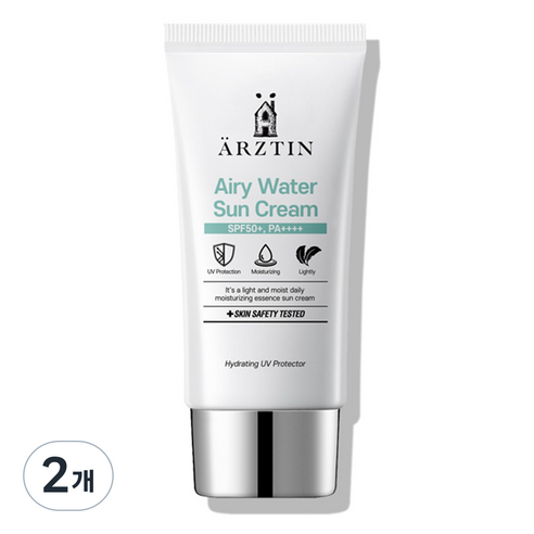 에르쯔틴 에어리 워터 선크림 SPA50+ PA++++, 60ml, 2개