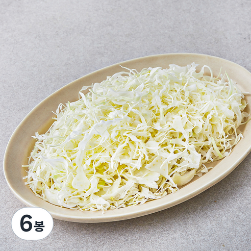 눈꽃 양배추채, 500g, 6봉