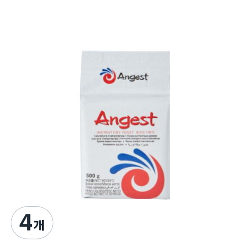 엔지스트 인스턴트 저당 드라이 이스트, 500g, 4개