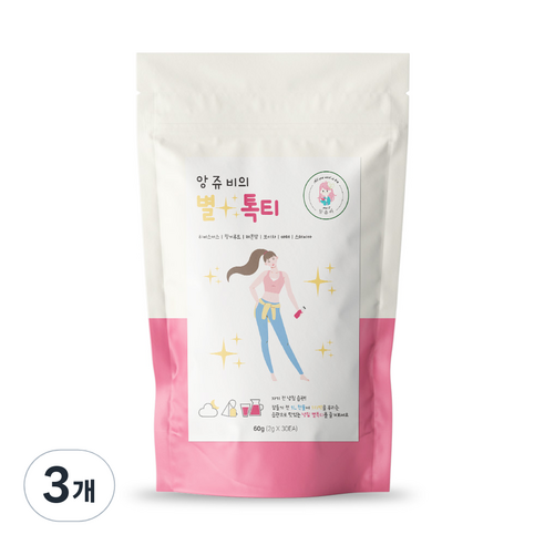 앙쥬비 별톡티, 60g, 30개입, 3개