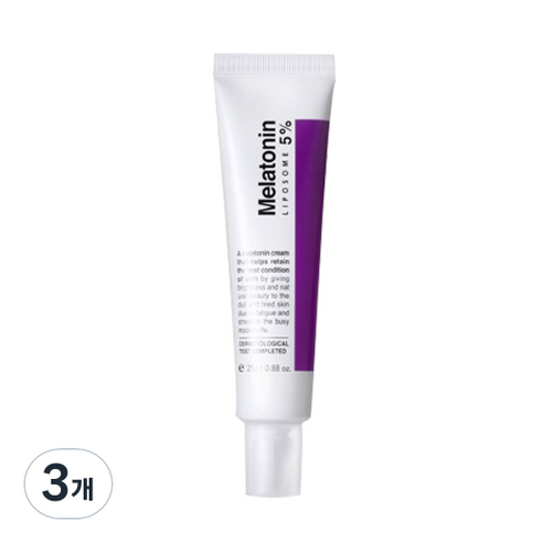 타임 리턴 멜라토닌 크림, 25g, 3개