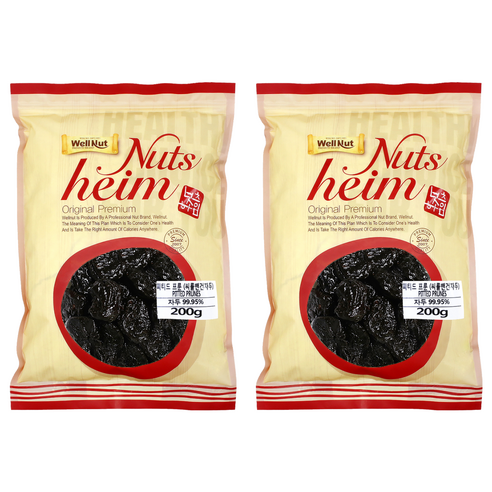 웰넛 자연두레 프룬 건자두, 200g, 2개