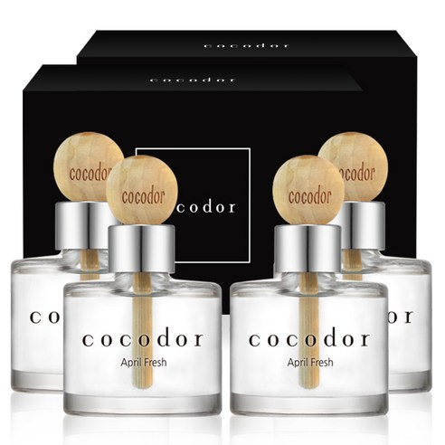 코코도르 우드볼 차량용디퓨저 50ml 2개입, 에이프릴 프레쉬, 2세트