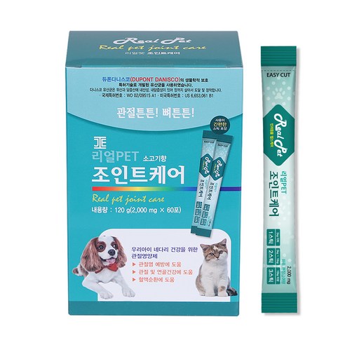리얼펫 강아지 영양제 60포, 관절건강, 1개