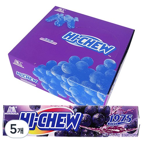 모리나가 하이츄 포도맛, 684g, 5개