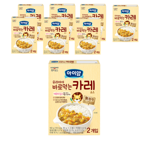 일동후디스 바로 먹는 소스, 카레, 160g, 8개