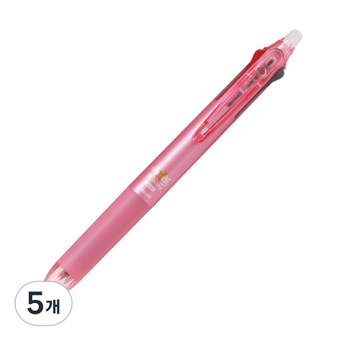 프릭션 슬림 3색 볼펜 0.5mm, 소프트핑크, 5개