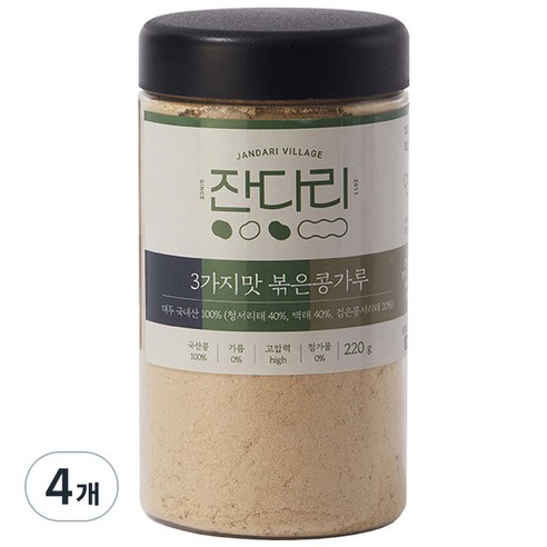 잔다리마을 3가지맛 볶은 콩가루, 220g, 4개