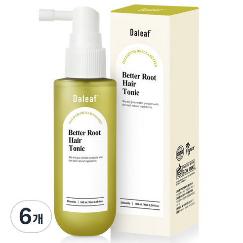 달리프 클로렐라 베러 루트 탈모증상완화 헤어 토닉, 100ml, 6개