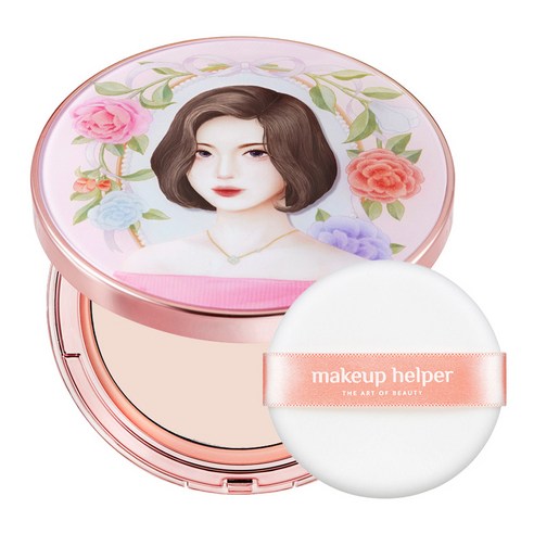 메이크업헬퍼 아트 팩트 오리지널 프로피니쉬 25g 러블리레이첼 + 전용 퍼프 세트, 22호 누드베이지, 1세트