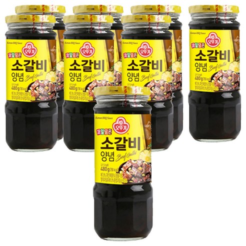 오뚜기 소갈비양념, 480g, 8개
