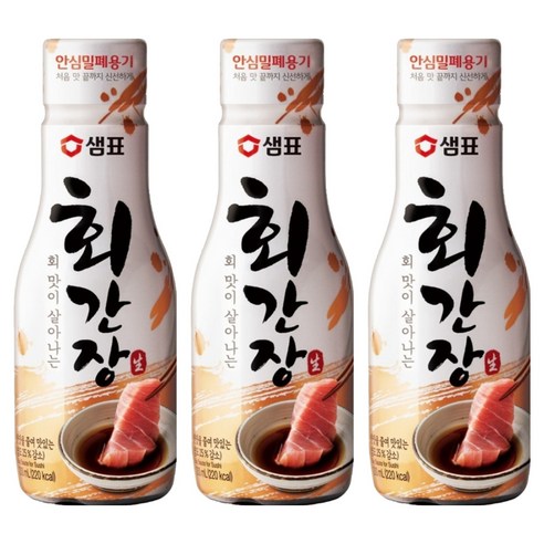 샘표 회간장, 200ml, 3개