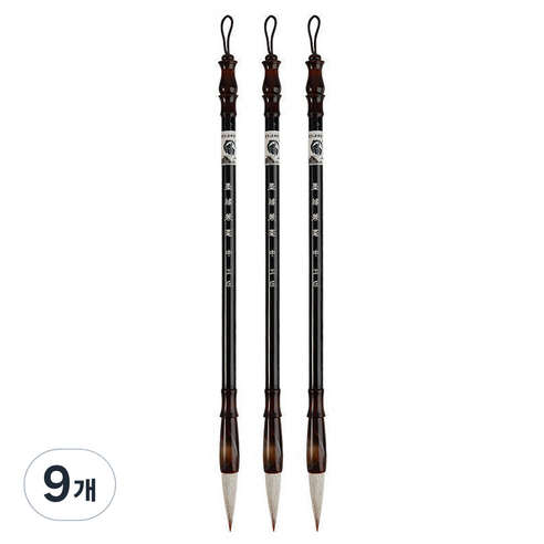 세븐집 서예용 붓 화이트, 중, 9개