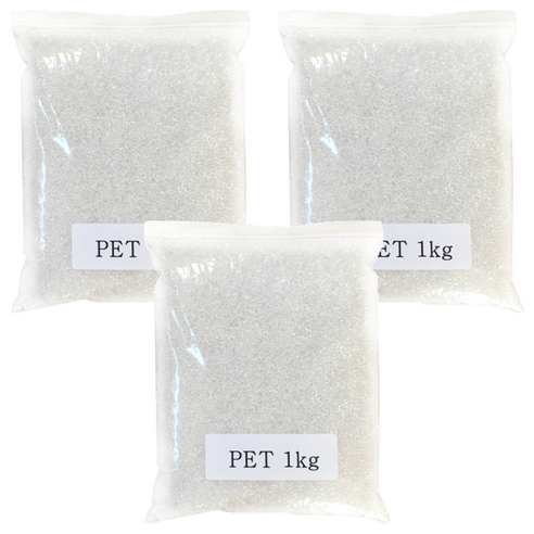 소백사 PP 알갱이 1kg, 3개, 투명