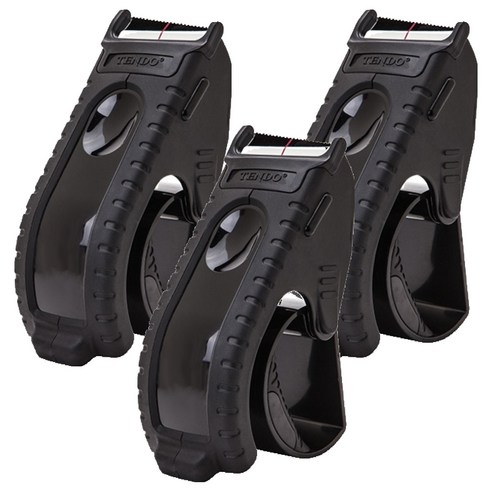 텐도 프리미엄 테이프커터기 P-1200, 블랙, 3개