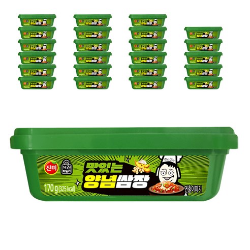 진미 맛있는 양념쌈장, 170g, 24개입