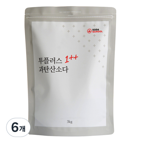 소다스쿨 투플러스 과탄산소다, 6개, 3kg