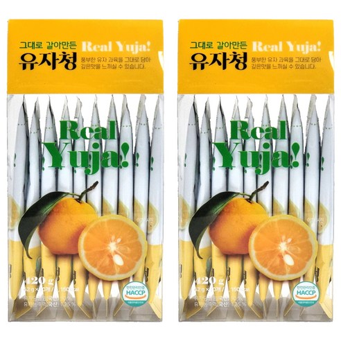 해맑음 그대로 갈아만든 유자청 스틱, 2개, 10개입, 42g