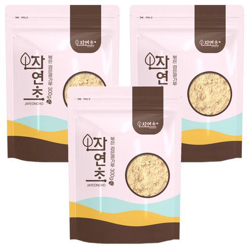 자연초 볶은 검은콩 가루, 3개, 300g