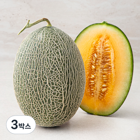 아주마 산지직송 고령 그린 하미과 메론, 1.1kg, 3박스