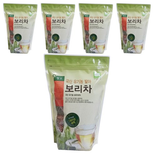청오 국산 유기농 발아보리차, 500g, 1개입, 5개