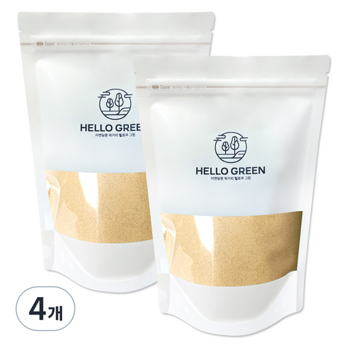 헬로우그린 국내산 산사가루 팩, 300g, 4개