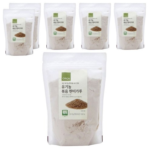 올가홀푸드 유기농 볶음 현미가루, 250g, 6개