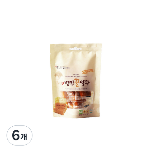 명인 김규흔한과 페스츄리형 명인꿀약과, 50g, 6개