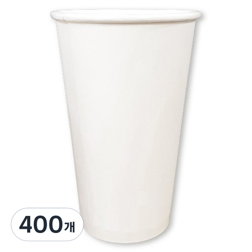 생활을그리다 종이컵 무인쇄 470ml, 400개, 1개입