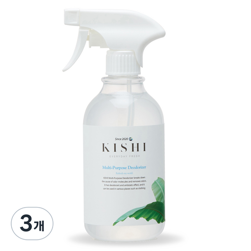 키쉬 프리미엄 다목적 탈취제 본품, 300ml, 3개