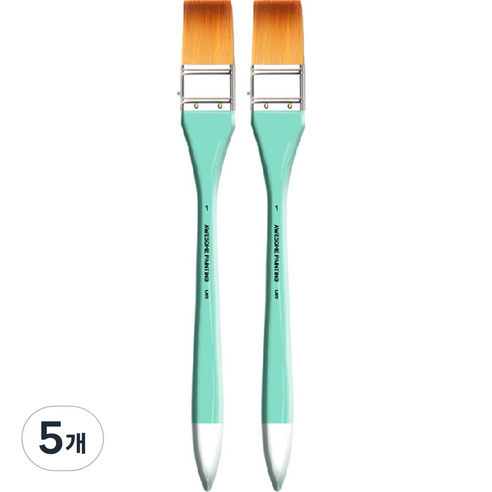 어썸페인팅 다용도 백붓 배경붓 납작붓 넓은붓 LONG WIDE 2p, 1호(30mm), 5개