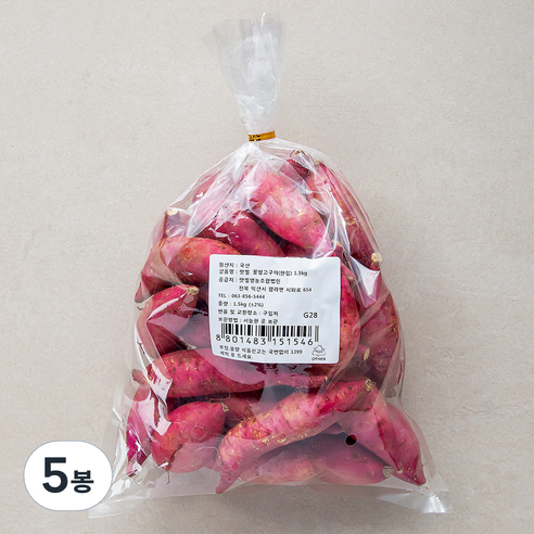 맛젤 꿀밤고구마, 1.5kg(한입), 5봉