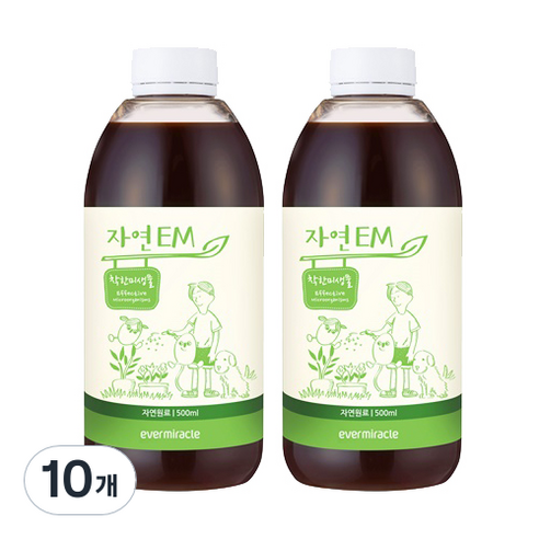 에버미라클 자연 EM 활성액, 500ml, 10개