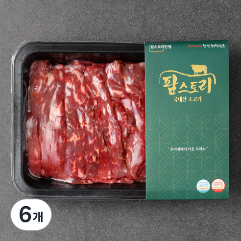 팜스토리 국내산 소고기 육전용 (냉장), 300g, 6개