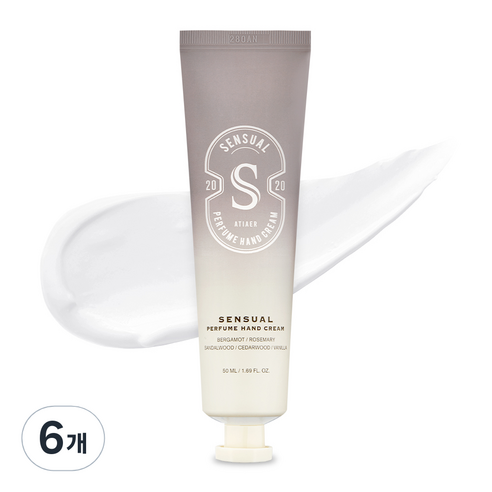 에티에르 관능 퍼퓸 핸드크림 스위트우디향, 50ml, 6개