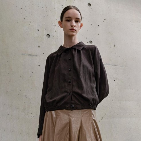 라인스튜디오원 pintuck banding blouse