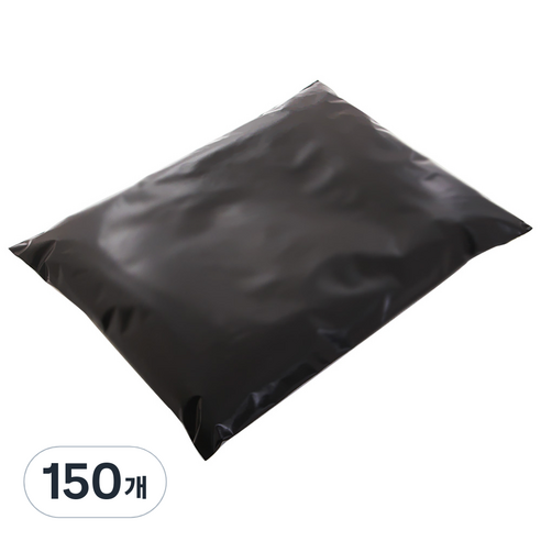 HDPE 접착형 택배봉투 블랙, 150개