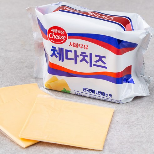 서울우유 체다 슬라이스 치즈 20매입, 400g, 1개