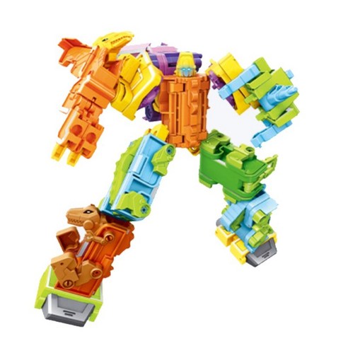 보아미 숫자 변신 합체로봇 숫자 0~9 + 연산 부호 5종 x 2p 장난감, 혼합색상