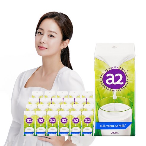 에이투밀크 뉴오리진 a2 단백질 초지방목 우유, 200ml, 24개