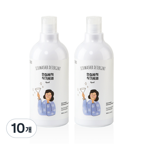 샤인메이커스 안심세척 식기세척기용세제 액체형, 500ml, 10개