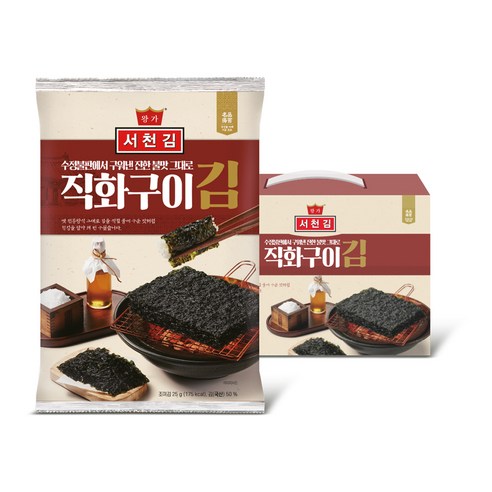 왕가 서천김 직화구이 전장김 J107, 7개, 25g