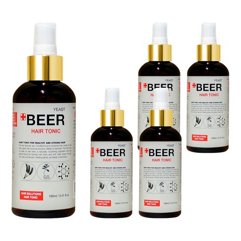 홈로즈 맥주 효모 헤어토닉, 160ml, 5개