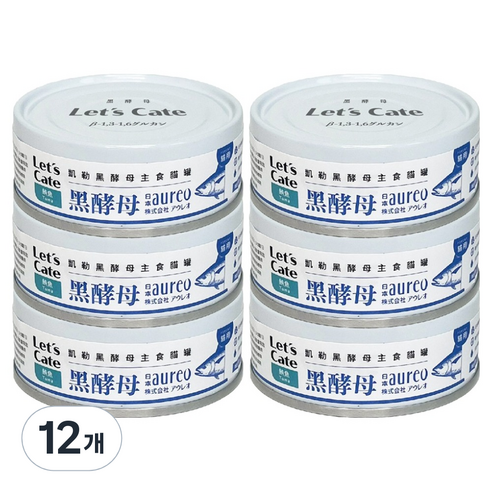 레츠케이트 전연령 고양이 오레오 컴플리트 뉴트리션 주식캔, 12개, 80g, 참치