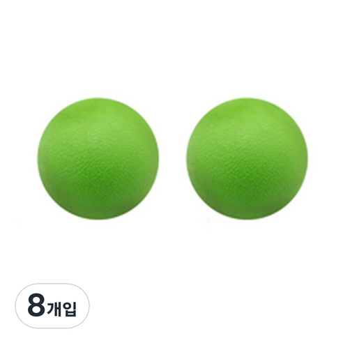 허브플러스 지압 싱글 마사지볼 그린, 8개입