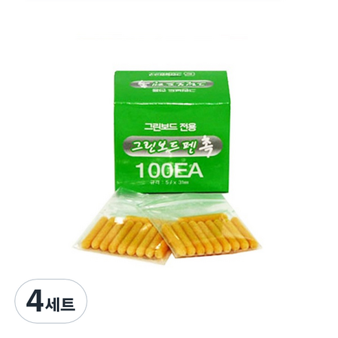 물백묵용 그린보드 펜촉 100p, 4세트