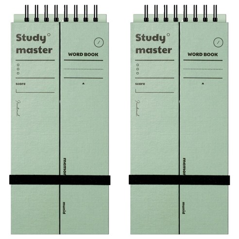 뮤니드 스마트 단어 암기장 140매, 민트, 2개