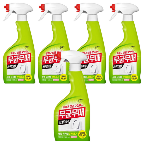 무균무때 곰팡이용 세정제, 500ml, 5개